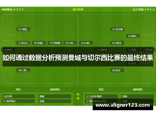 如何通过数据分析预测曼城与切尔西比赛的最终结果